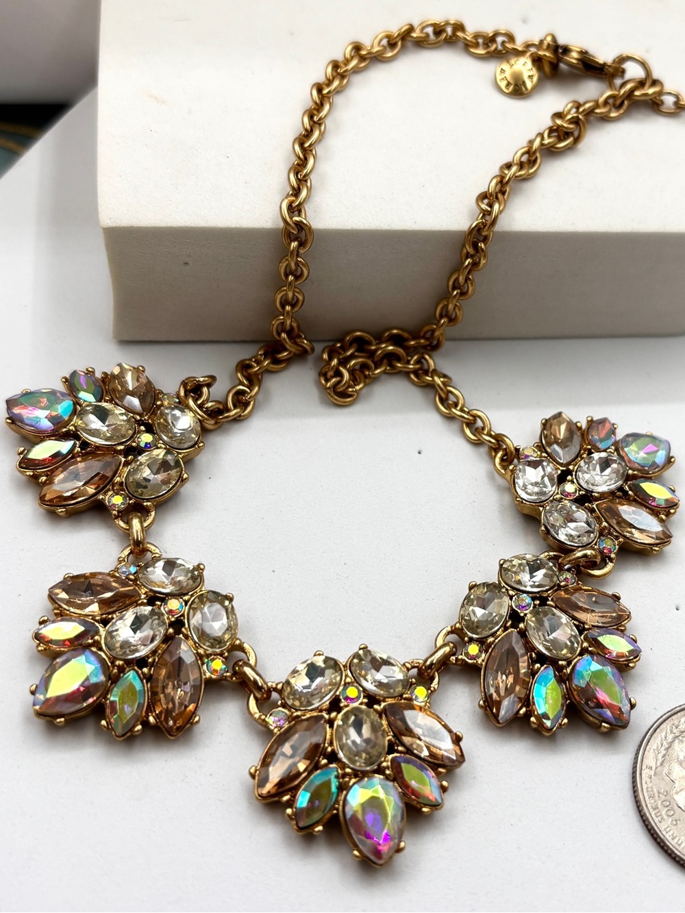 J.crew Vintage Crystal Statement Necklace